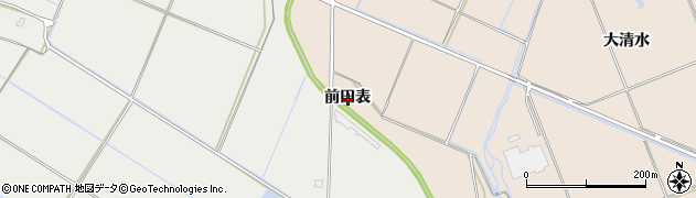 秋田県横手市平鹿町浅舞前田表周辺の地図