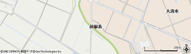 秋田県横手市平鹿町浅舞（前田表）周辺の地図