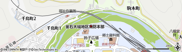 岩手県釜石市鈴子町周辺の地図