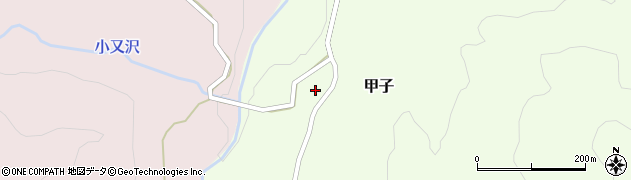 岩手県和賀郡西和賀町甲子５１地割周辺の地図