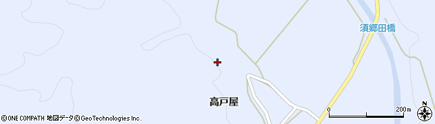 秋田県由利本荘市東由利田代（山ノ下）周辺の地図