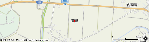 秋田県横手市雄物川町東里（東槻）周辺の地図