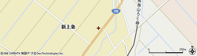 秋田県由利本荘市新上条周辺の地図