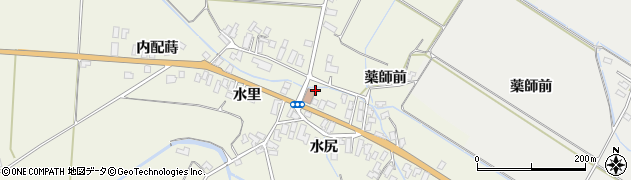 秋田県横手市雄物川町東里東里周辺の地図