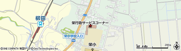 秋田県横手市大屋新町（堂ノ前）周辺の地図