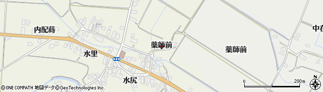 秋田県横手市雄物川町東里（薬師前）周辺の地図