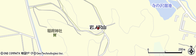 秋田県横手市平鹿町醍醐（岩ノ沢山）周辺の地図
