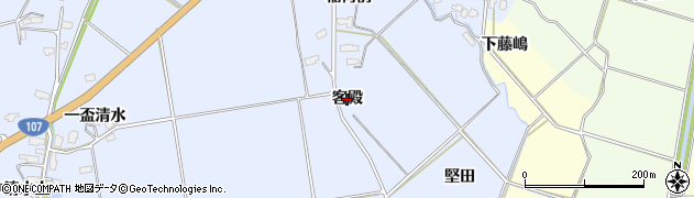 秋田県横手市平鹿町中吉田（客殿）周辺の地図