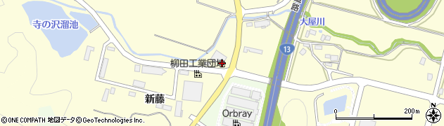 秋田県横手市柳田新藤周辺の地図