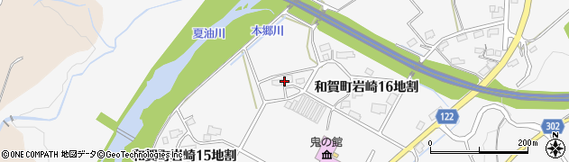 岩手県北上市和賀町岩崎周辺の地図