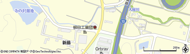 秋田県横手市柳田（新藤）周辺の地図