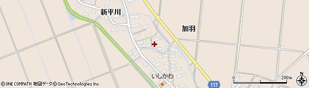 秋田県横手市平鹿町浅舞（加羽）周辺の地図