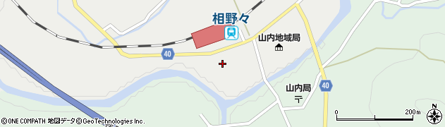 秋田県横手市山内土渕（中島）周辺の地図