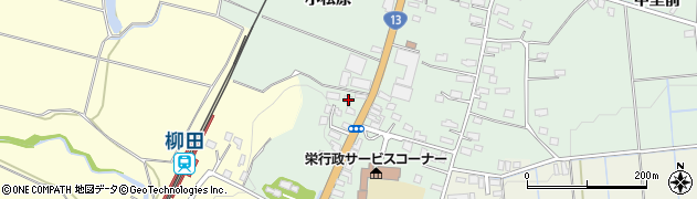 秋田県横手市大屋新町小松原162周辺の地図