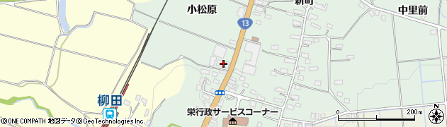 秋田県横手市大屋新町小松原182周辺の地図