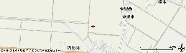 秋田県横手市雄物川町東里周辺の地図