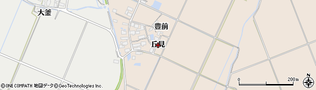 秋田県横手市平鹿町浅舞（丘見）周辺の地図