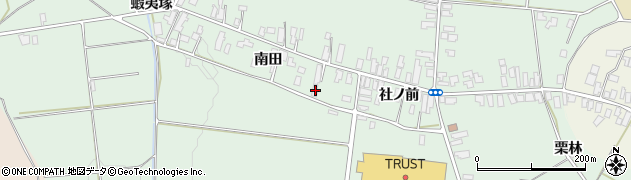 秋田県横手市雄物川町造山南田231周辺の地図
