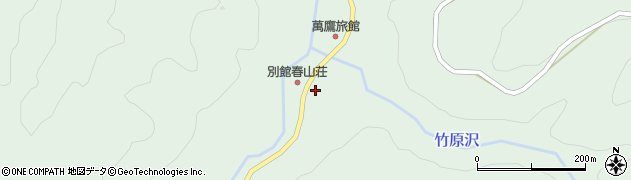 湯川温泉簡易郵便局周辺の地図