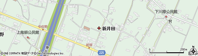 岩手県北上市鬼柳町（新井田）周辺の地図