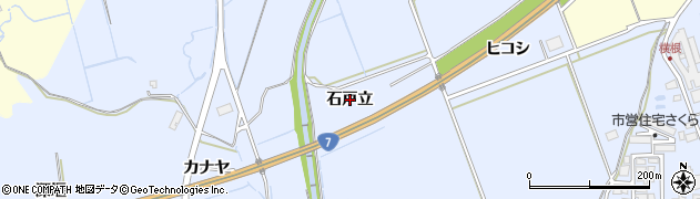 秋田県にかほ市院内（石戸立）周辺の地図