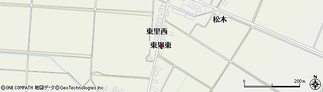 秋田県横手市雄物川町東里東里東周辺の地図
