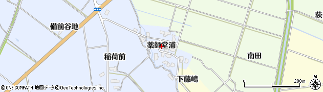 秋田県横手市平鹿町中吉田（薬師堂浦）周辺の地図