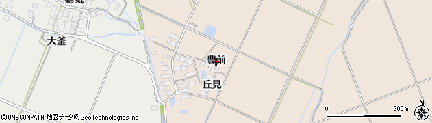 秋田県横手市平鹿町浅舞（豊前）周辺の地図