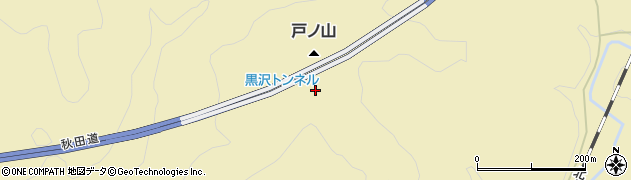 黒沢トンネル周辺の地図