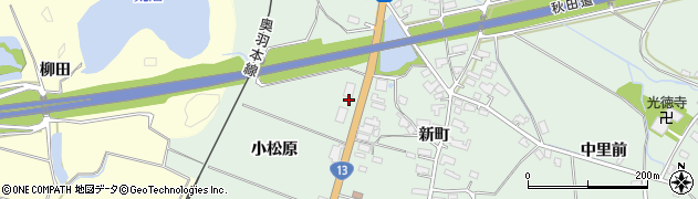 秋田県横手市大屋新町小松原115周辺の地図