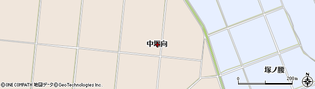 秋田県横手市平鹿町浅舞中堰向周辺の地図