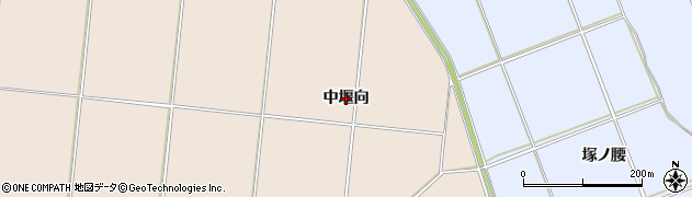 秋田県横手市平鹿町浅舞（中堰向）周辺の地図