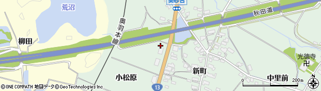 秋田県横手市大屋新町小松原262周辺の地図