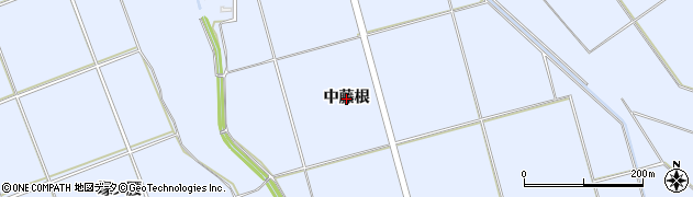 秋田県横手市平鹿町中吉田（中藤根）周辺の地図