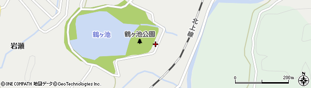 秋田県横手市山内土渕鶴ケ池18周辺の地図