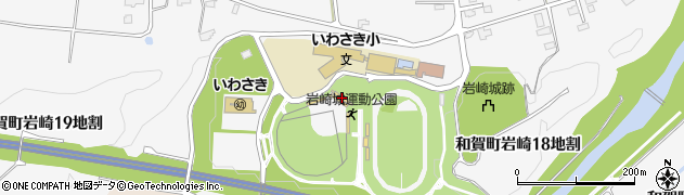 岩崎野球場周辺の地図