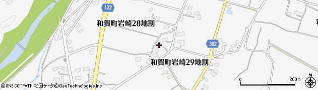 岩手県北上市和賀町岩崎２８地割52周辺の地図