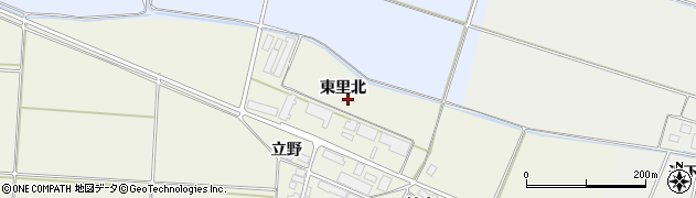 秋田県横手市雄物川町東里東里北周辺の地図