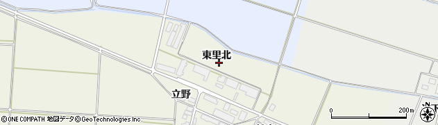 秋田県横手市雄物川町東里（東里北）周辺の地図