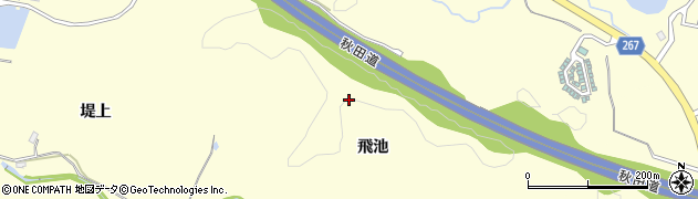 秋田県横手市平鹿町醍醐ばちケ沢周辺の地図