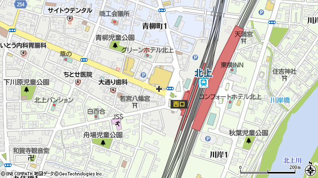 〒024-0061 岩手県北上市大通りの地図