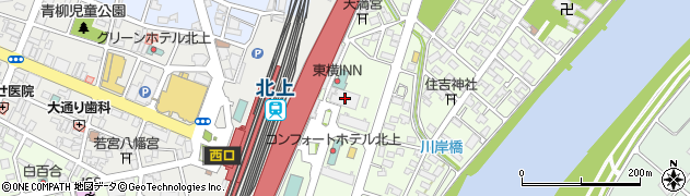トヨタレンタリース岩手北上駅新幹線東口店周辺の地図