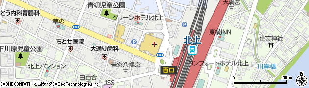 千年の宴 北上駅前店周辺の地図