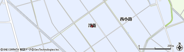 秋田県横手市平鹿町中吉田（浮蓋）周辺の地図