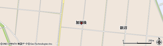 秋田県横手市平鹿町浅舞加羽後周辺の地図