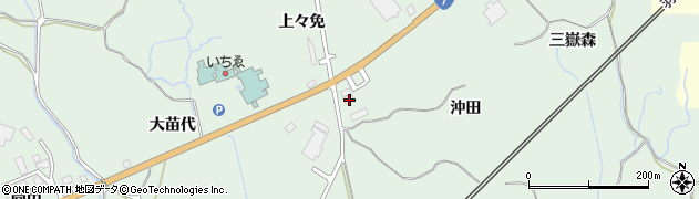 秋田県にかほ市三森沖田7周辺の地図
