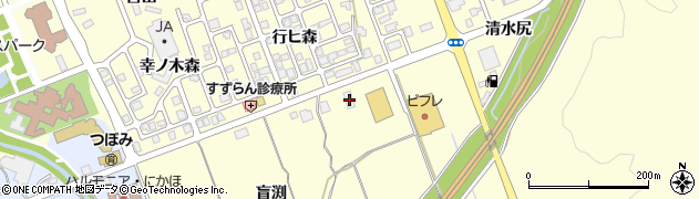 秋田県にかほ市平沢白幡森9周辺の地図