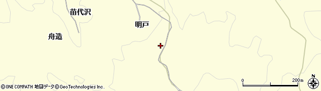 秋田県にかほ市平沢（明戸）周辺の地図