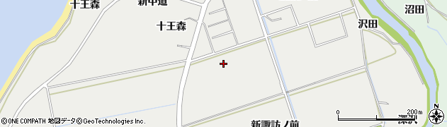 秋田県にかほ市芹田諏訪ノ前周辺の地図