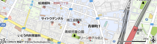 湯本赤ちょうちん 串八 北上店周辺の地図
